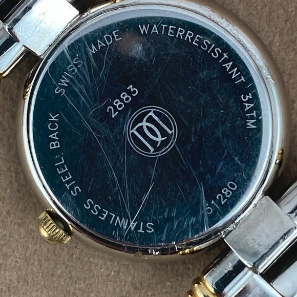 Vintage 2 Tone Gold Designer Daniel Mink Watch - Picture 5 of 7